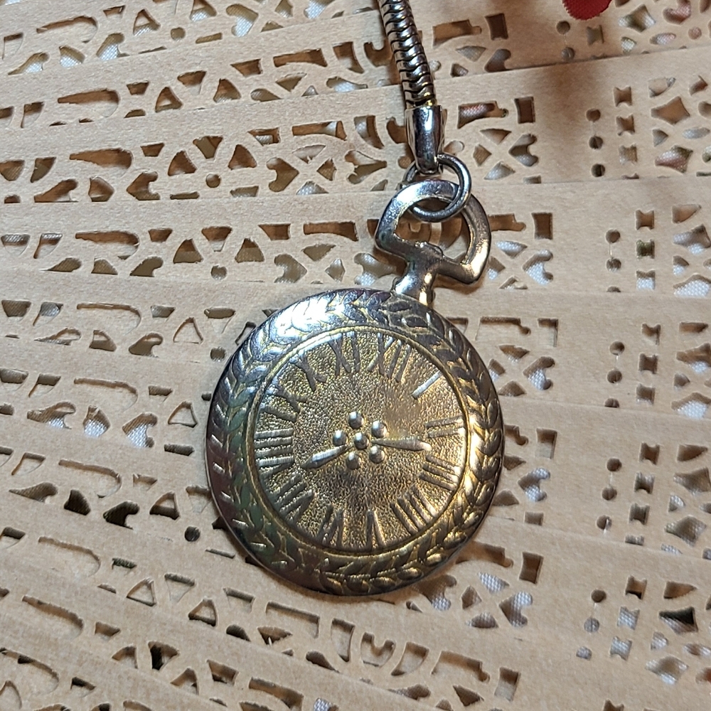 Elegant Key Chain Pocket Watch Logo Very Old Piece Collectible